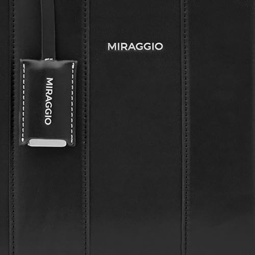 Image of Miraggio Glenn Satchel Bag for Women | Stylish Handbag for Women For Office & Everyday Use Adjustable & Detachable Sling Strap- Black