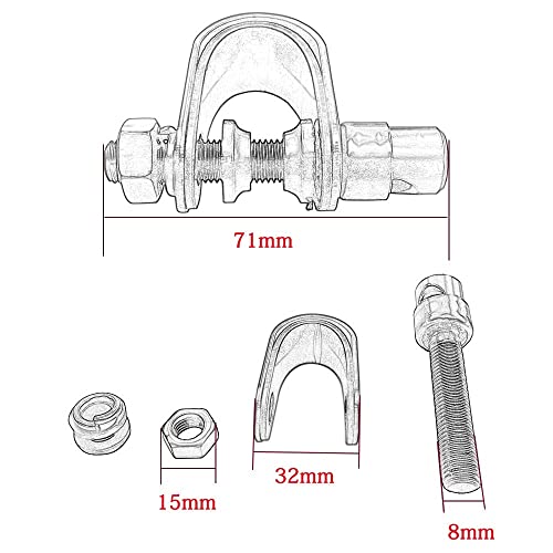 Rétroviseurs guidon moto résistant aux vibrations pour chopper - 6