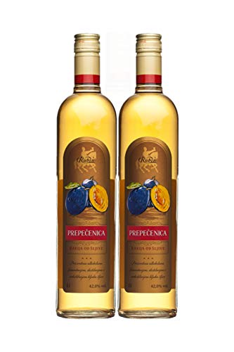 2x Pflaumenschnaps Slivovitz Rubin 1 l