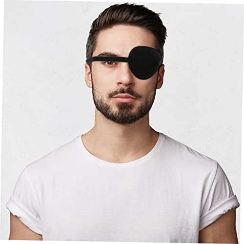 SOLUSTRE 10 Pcs Tapa-olho Único Tapa-olho Preto Ajustável Tampas De Olho Único Ajustáveis Tapa-olho