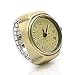 Vintage Ring Watch - DreamsEden Round Fashion Roman Numerals Finger Watch with Gift Box and Greeting Card (Bronze), Diameter: 0.9''