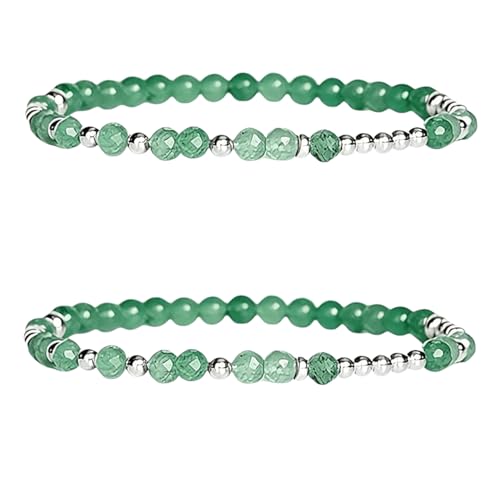 Bracelet code Morse femme perles vertes bijou tendance message caché