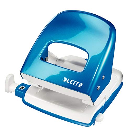 Leitz 50082036 dziurkacz biurowy New NeXXt WOW niebieski (metaliczny) maks. format ustawienia: DIN A4 30 Bl. (80 g/m²)