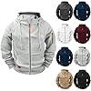 Hoodies For Men Uk Cargo Military Jacket Full Zip Sweatshirt Long Sleeve Casual Plain Hoody Multi Pockets Sport Hooded Sweatshirts Comfortable Holiday Clothing Jumper With Pockets 02 #3