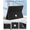 MoKo Tablet Rückenfolie für Microsoft Surface Pro 9 2022/Pro 8 2021 Tablet - 13" Touchscreen, PU Leder Schutzfolie Kratzfeste Schutzabdeckung für Surface Pro 9/8 13-Zoll, Schwarz - Image 5