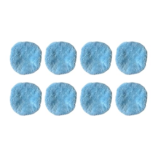 Yajuyi Paño de Limpieza para Robot Limpiacristales, Almohadillas de Repuesto, Resistente, Reutilizable, Ligero Y Lavable para Puertas, Ventanas Y Azulejos, Azul 8 Piezas, Individual