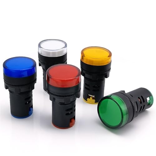 Indicador LED AD16-16C verde de 24V con alta visibilidad y bajo consumo para maquinas 6