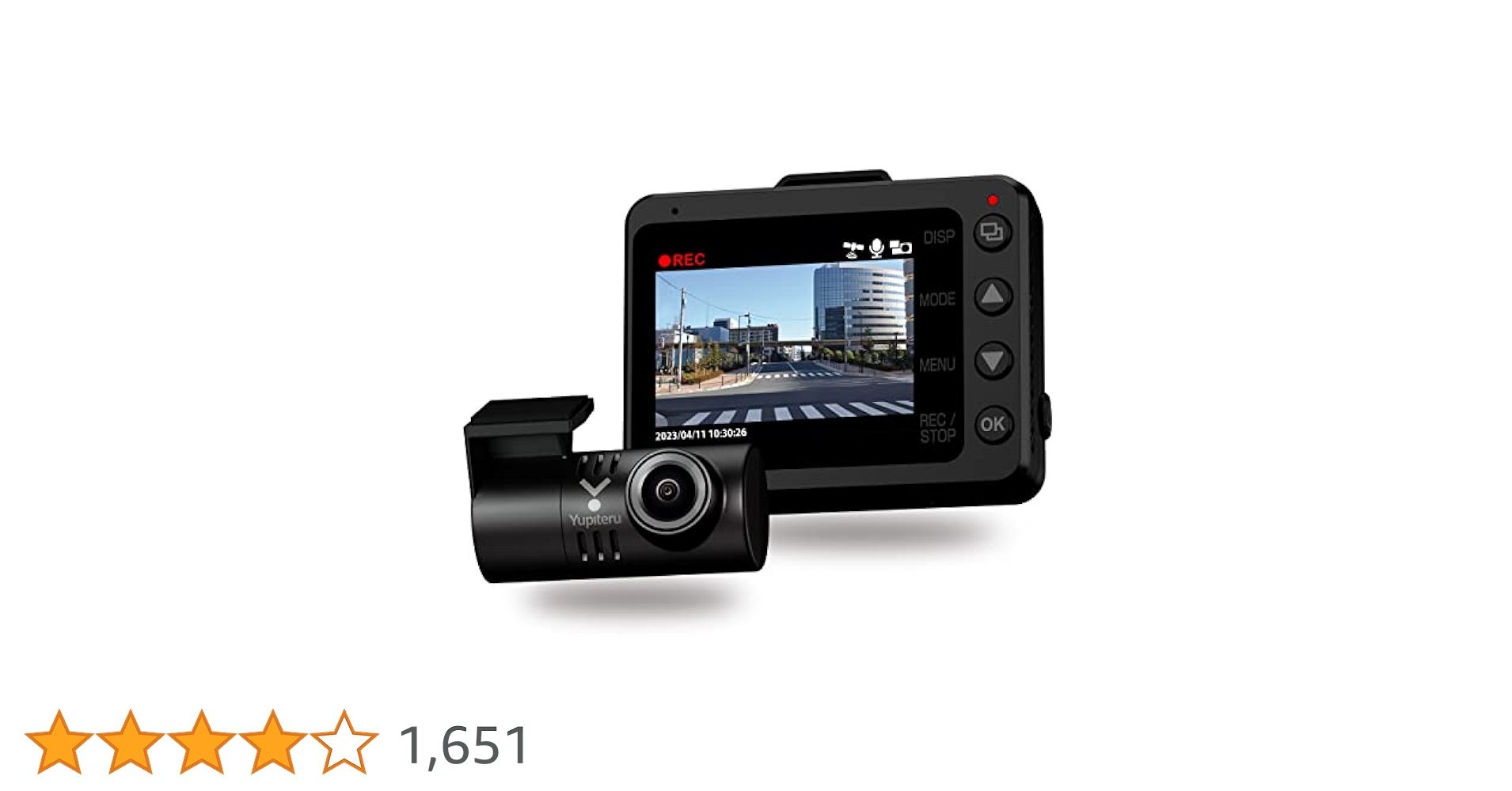 【新品未使用】ユピテル ドライブレコーダー 前後２カメラ WDT024Rd 414ADK-5kmL.jpg