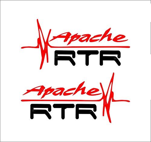 Beat Bike Stickers Sides Auto Hood Bumper Vinyl Decals L x H 14.00 cm x 6.50 cm Pack of 2