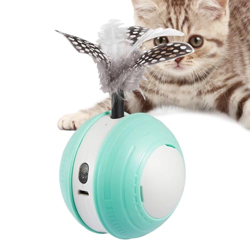 Bola interactiva para gatos con movimiento automático inteligente y carga por USB 7