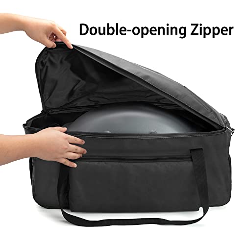 Image of samdew Barbecue Grill Cover Compatible with Weber Q1400 Electric Grill, Outdoor Grill Storage Carry Bag Compatible with Weber Q1000 Q1200 Propane Gas Grill, Bag Only