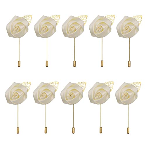 Lot de 10 roses pour décoration de costume plastique léger sans gemme