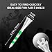 Golf Tees Plastic 3 1/4 2 3/4 inch Unbreakable 20 50 100 Pack, Bulk Long Stronger Upgrade More Durable Stable Reduce Friction Side Spin Tee Pink Pouple Gift for Men Women (Green, 20Pcs 2 3/4 inch)