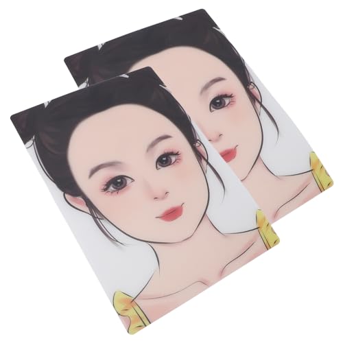 Placa de Exibição de Pintura Facial Infantil, Placa de Pintura Facial Reutilizável 2pcs Menina para