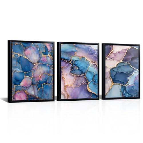 seteuret Purple Wall Decor Abstract Wall Art Violet Canvas Print