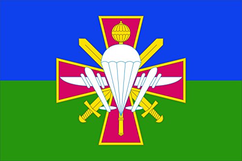 Drapeau ukrainien troupes aéromobiles grand format résistant aux intempéries