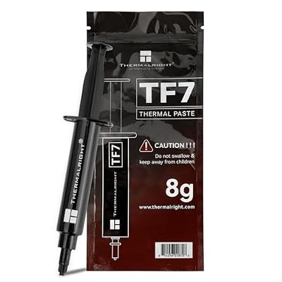 Thermalright TF7 8Grams High Performance Thermal Paste for CPU/GPU/All Radiators,Thermal Conductivity is 12.8W/mk,Laptops and Desktops Cooler,Long Durability(Including Scraper)