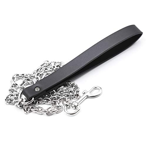 Rapidly Leder Halsband Mit Ring Der O - Erwachsene Sex Spielzeug, Punk Choker, Einstellbar Mit Leine (Schwarz)