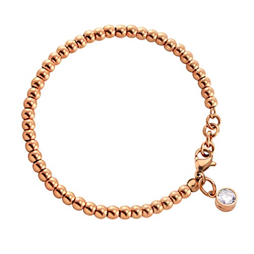 Bracelet en acier de haute qualité orné d'oxydes de zirconium
