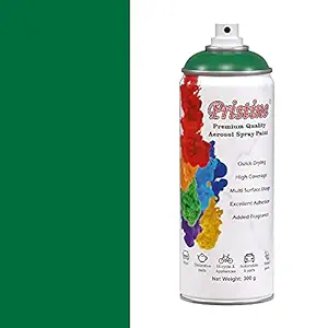 Pristine DIY, Multipurpose, Quick Drying Aerosol Spray Paints with Gloss Finish For Metal, Wood, Walls and Plastic 300gm(400 ml) Mint Green (RAL 6029)