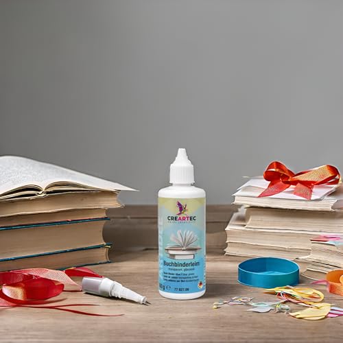 CREARTEC - Buchbinderleim - glänzend - für die Reperatur und Restaurierung von Büchern - 100g - Made in Germany