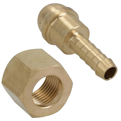 Raccord de tuyau de gaz à souder 1/4 avec filetage BSP 3/8 pour droitier