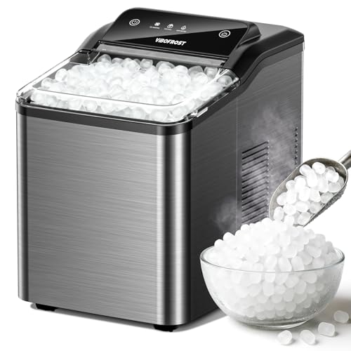 VIBOFROST Nugget Ice Maker Countertop &ndash; Premium Stainless Steel, Chewable Sonic Ice, 2000+ Ice...