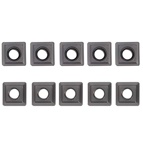 NDNCZDHC CNC Carbide Tips Inserts 10PCS Carbide Turning Tools Spmg090408?tg Lf6018 Lathe Tools 1cm Blade Length 0.4cm Thickness