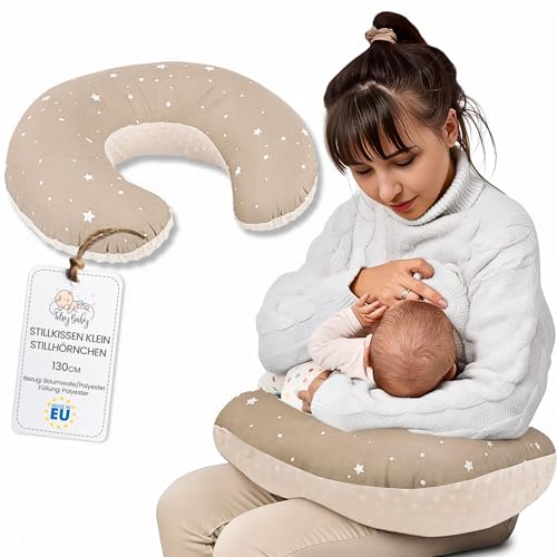 Stillkissen klein Mond Minky 130 cm - Nursing und Breastfeeding Pillow...