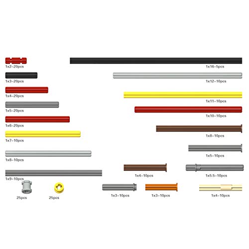 Bybo DIY Technik Ersatzteile Set,Technik Teile Technik Steine Einzelteile, Klemmbausteine Set Kompatibel mit Lego…