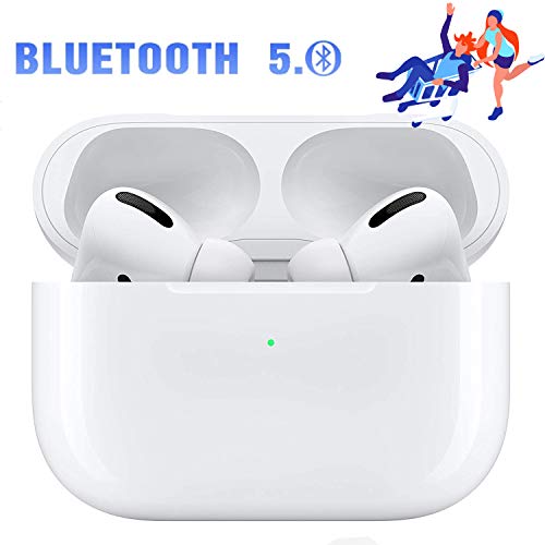 Preisvergleich Produktbild K33D Bluetooth Kopfhörer,Noise-Cancelling Kopfhörer, mit Mini-Ladehülle,Kabellose Kopfhörerr IPX7 wasserdichte,HD-Klangqualität Sport Kabellose Kopfhörer, für Apple Airpod pro / Airpods