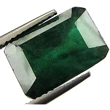 Natural AAA++ Green Loose 12.00 Ratti Real Gemstone Natural Certified Zambian Emerald Octagon Shape/Panna Stone for Men and Women