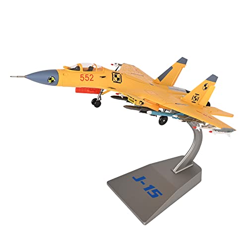 Image of Toys Uncle Diecast Aeroplane Scale Model, (1:72 Fighter Plane Yellow)