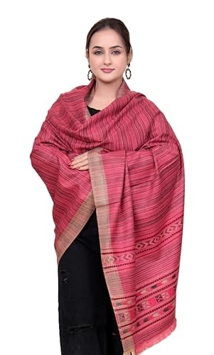Image of KRITI Paisley Design Woollen Beige Color Shawl For Women