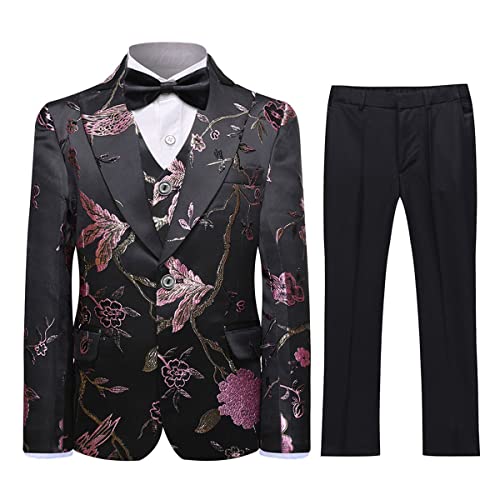 Amazon.com: SWOTGdoby Boys Gold Paisley Floral Suit Tuxedo