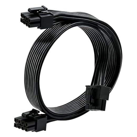 COMeap - Cable de alimentación adaptador macho para fuente de alimentación modular Corsair , ATX CPU 8 pines macho a doble PCIe 2X 8 pines (6+2), 63 cm+23 cm