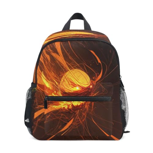 Sac d'école maternelle orange Fougueux Basket léger et confortable pour soulager le dos
