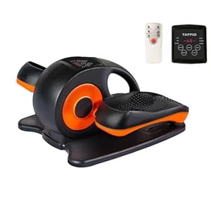 Tappio Under Desk Elliptical Machine, Ellipse Leg Exerciser Electric Seated Elliptical, Compact Portable Elliptical Trainer with Remote Control, Foot Pedal Exerciser for Seniors