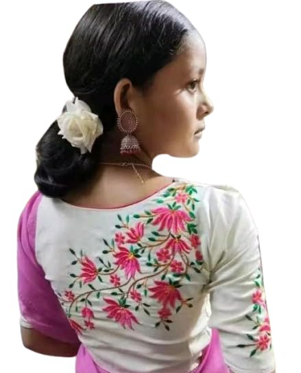 Ridwan Fashion Pure Cotton Woman Blouse with Embroidery Design|Traditional, Comfortable, Lightweight|SL_309-picture-22