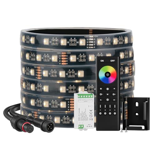 Tira LED RGBW impermeable IP68 5m 24V con control remoto miniatura 1