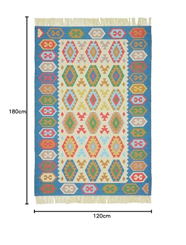 Image of Printed Rug Soft Floor Carpets with Anti Slip Backing for Living Room | Bedroom | Kids Room (Multi, 4x6 Feet)