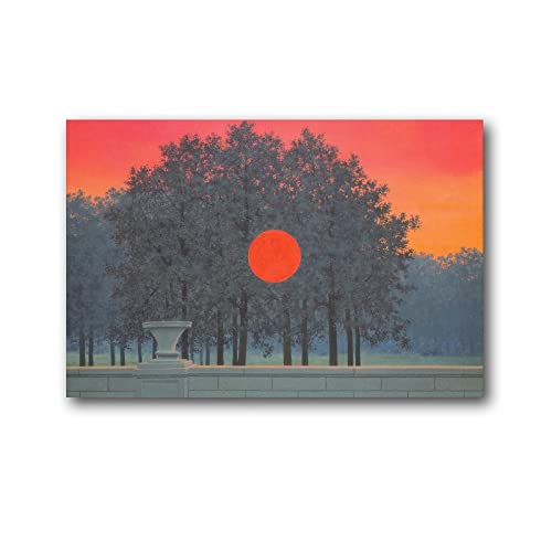 Poster per banchetti di Rene Magritte con artisti surrealisti e opere d'arte da parete, stampe su tela, poster da appendere, 40 x 60 cm
