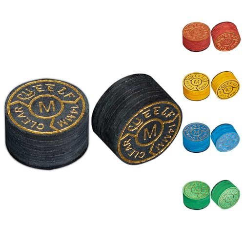 Pointes de queue de billard CUEELF 14 mm multicouches avec embouts transparents