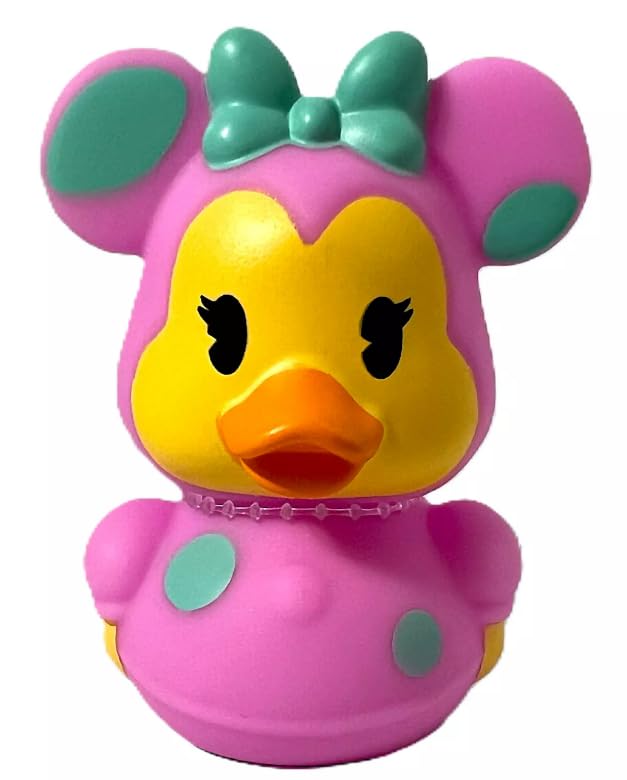 Just Play, Easter Minnie Mouse Rubber Duck Bath Toy, 3 Inches