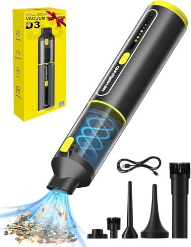 NEVERLAND ハンディクリーナー コードレス 30000Pa 吸引力強化 車用掃除機 【吹き飛ぶ/吸い込む/空気抜き/空気入れ】 6000mAh 長時間使用可能 軽量 480g コンパクト 多機能 ハンディ 掃除機 Type-C 急速充電 ホコリ取り/キーボード掃除/車用掃除に最適