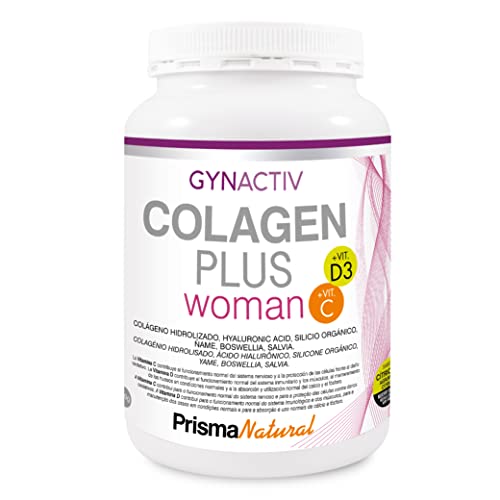 En Oferta Prisma Natural - Colágeno Hidrolizado En Polvo Con Ácido Hialurónico, Calcio, Vitamina C Y D3. Suplemento Para Regeneración Articulaciones, Huesos, Piel, Uñas Y Pelo Para Mujer, 300Gr