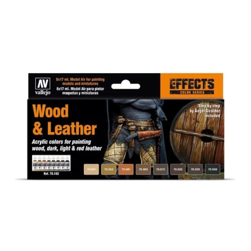 Vallejo Wood and Leather Paint Set Paint Set