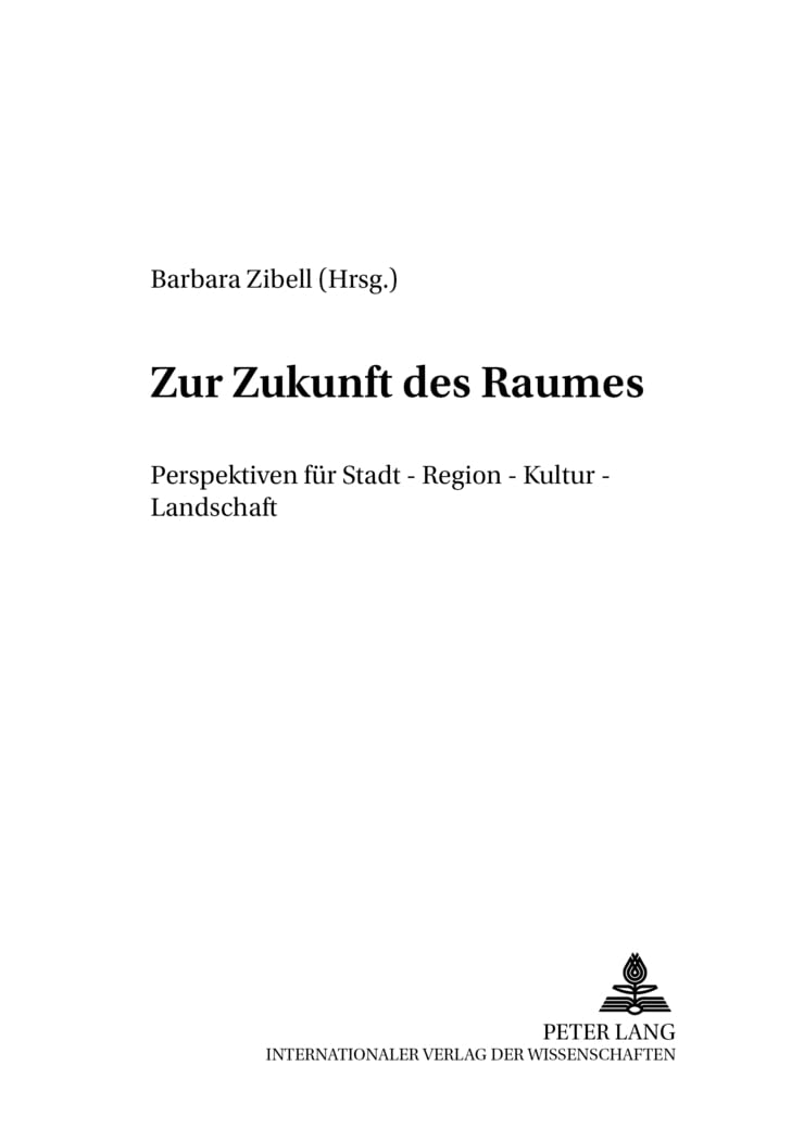 Zur Zukunft Des Raumes solution théorique pour réussir la transition écologique territoriale