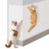 LOOBANI猫 爪研ぎ 爪研ぎシート DIY自由な組み立て 自由にカット可能な粘着式猫 爪研ぎシート 壁に貼る 耐摩耗 厚手 家具保護 傷防止 簡単剥離 猫 壁紙保護シート 猫のツリースタンドの交換部品 四季対応 多用途 ストレス解消 運動不足改善 ネコ用品 (オフホワイト, 60*100cm)