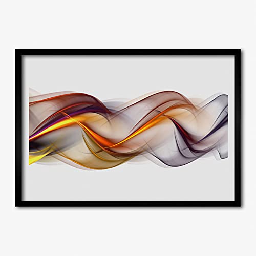 Affiche avec cadre salon et chambre grand format 100x70 cm abstraction graphic
